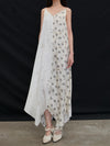 Mutedance 25 Spring/Summer Linen/Silk Printed Long Skirt MD-MD25SS117-HOARY MD25SS113